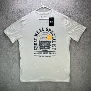 Under Armour Men's T Shirt Size XL Cheat Meal Specialists Graphic NWT